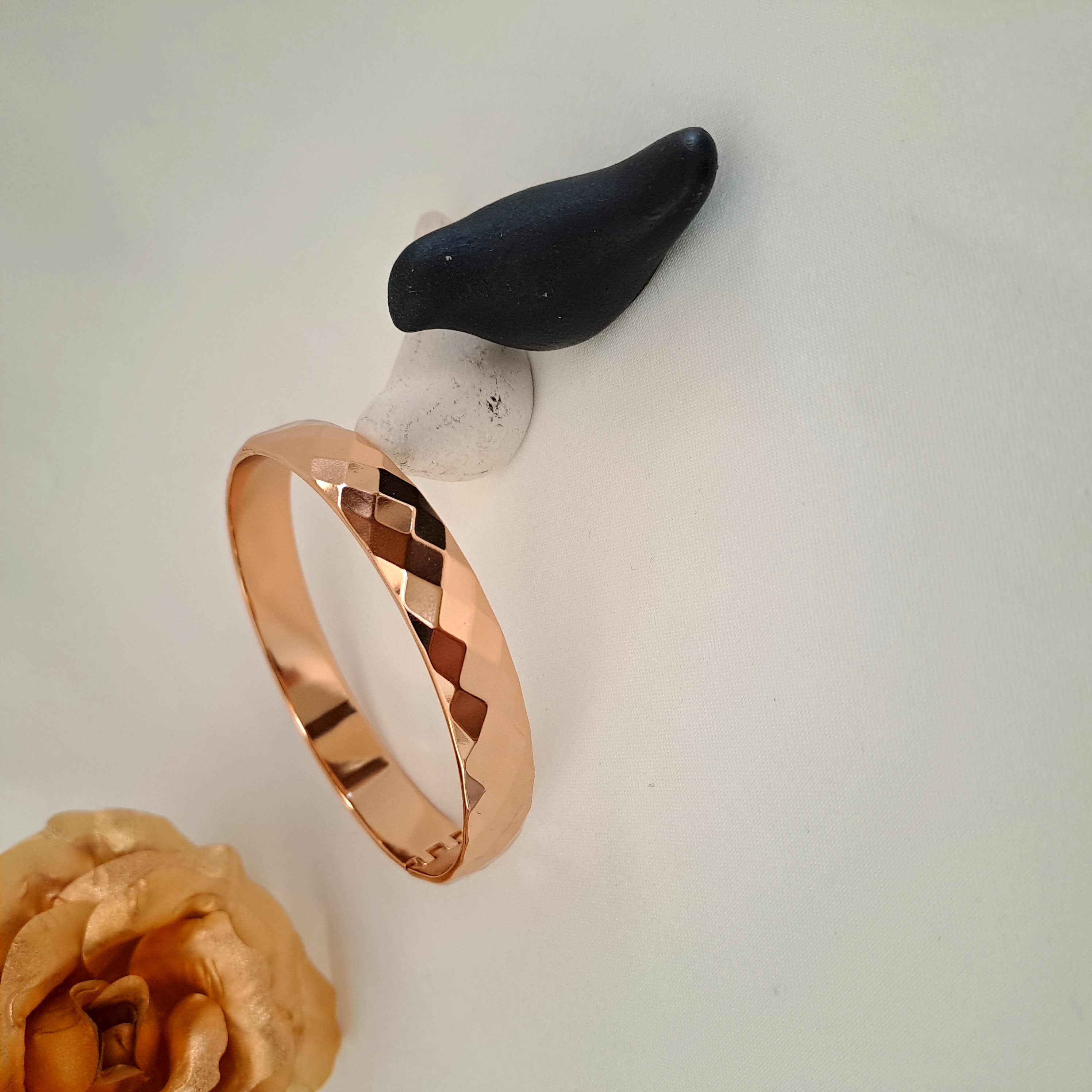 دستبند آینه ای طرحدار 